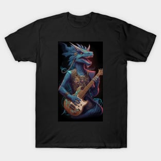 Dragon Rocking Out T-Shirt